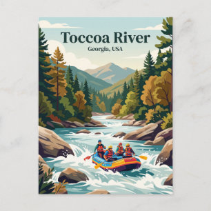 Toccoa River, Georgia, USA Postkarte