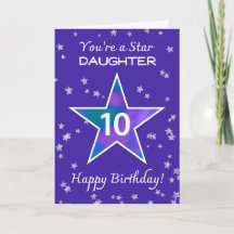 Tochter 10. Geburtstag Shining Star Vibrant Lila