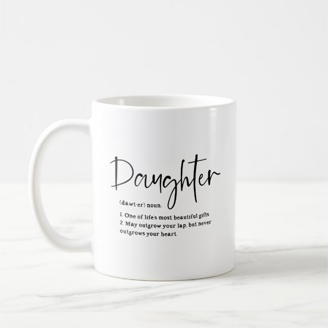 Tochter Definitions Sentimentale Zitate Kaffeetasse (Links)