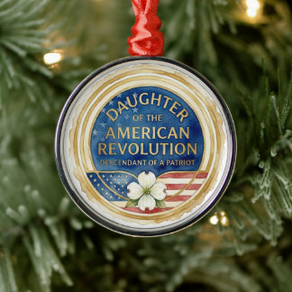 Tochter der American Revolution Patriot USA Ornament Aus Metall