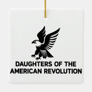 Töchter der Amerikanischen Revolution DAR-Adler US Keramikornament