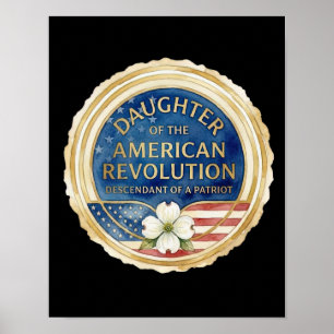 Töchter der Amerikanischen Revolution Patriot USA Poster