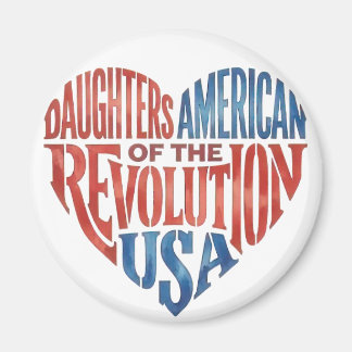 Töchter der Amerikanischen Revolution USA Herz Magnet
