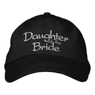 Tochter der bestickten Hochzeitskappe Bestickte Baseballkappe