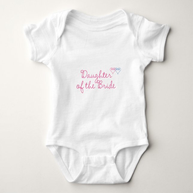 Tochter der Braut Baby Strampler (Vorderseite)