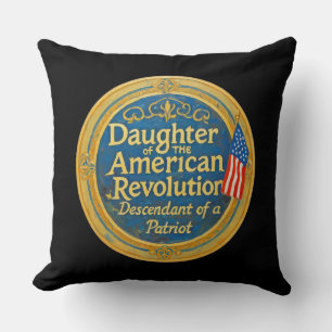 Tochter des amerikanischen Revolution Nachkomme Pa Kissen