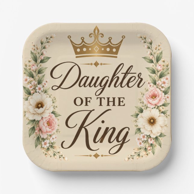 Tochter des King Square Pappteller (Vorderseite)
