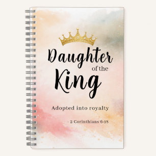 Tochter des Königs Personalisiertes Christentum Notizbuch