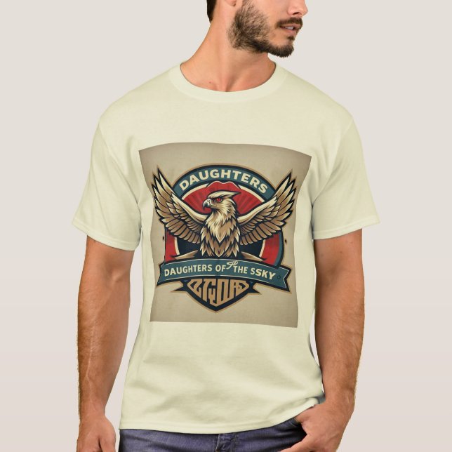 Töchter des Sky Aviation Club Logo-T-Shirts T-Shirt (Vorderseite)
