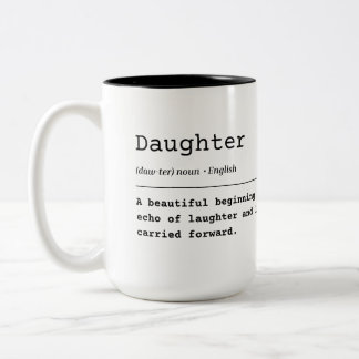Tochter - Ein wunderschöner Anfang Zweifarbige Tasse