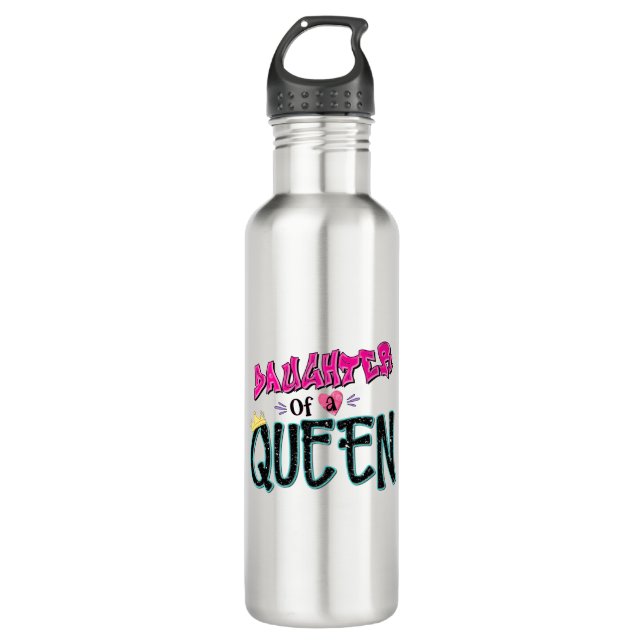 Tochter einer Königin Edelstahlflasche (Vorderseite)