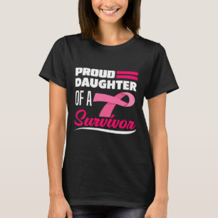 Tochter einer überlebenden Mama Brustkrebs T-Shirt
