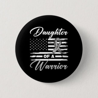 Tochter eines USA-Flagge-Kriegers Glioblastom-Kreb Button