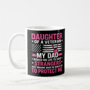 Tochter eines Veteran Veteran Veteran Day Veteran  Kaffeetasse