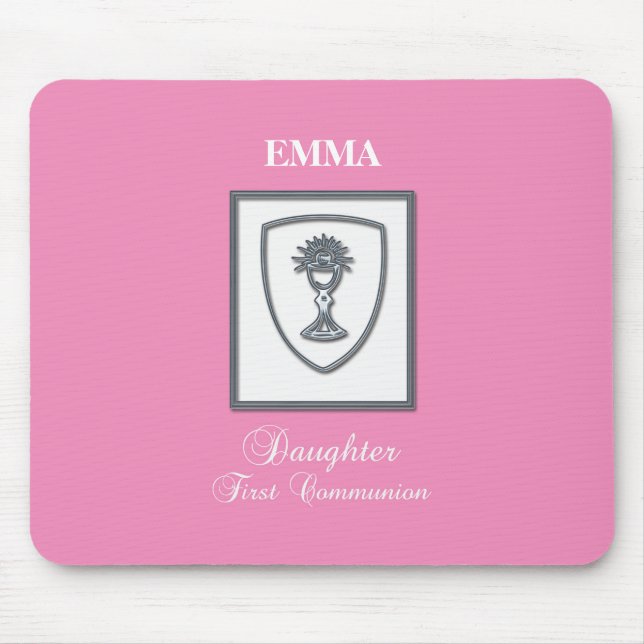 Tochter, Erste Kommune Silver Chalice Mousepad (Vorne)