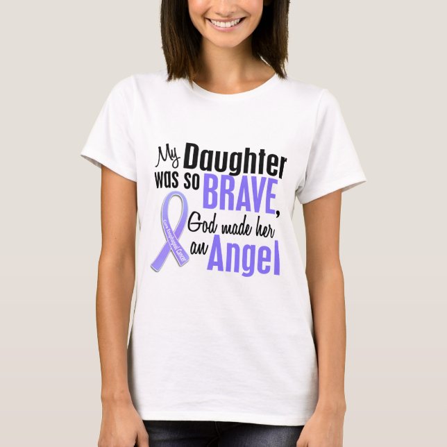 Tochter-Esophageal Krebs des Engels-1 T-Shirt (Vorderseite)