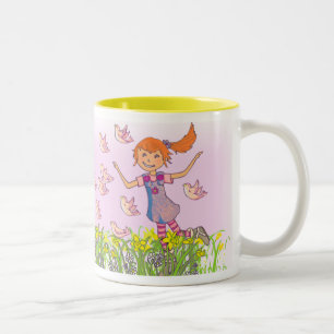 Töchter geben Sie Ihren Namen Rote Haare Mädchen Zweifarbige Tasse