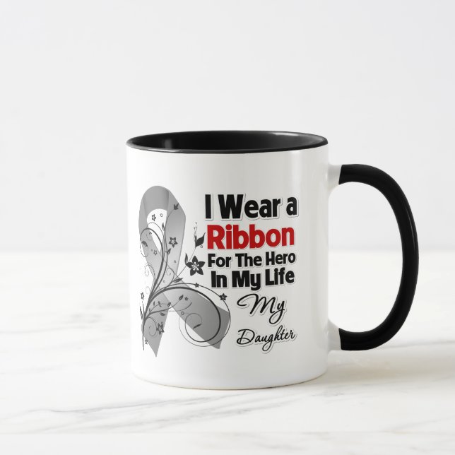 Tochter-Held in meinem Leben-Hirntumor Tasse (Rechts)