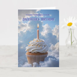 Tochter Himmlisch Geburtstag Cupcake Wolken Karte