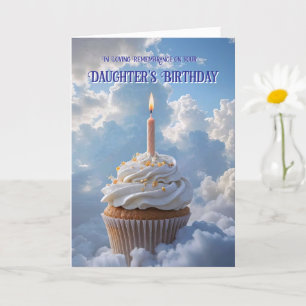 Tochter Himmlisch Geburtstag Cupcake Wolken Karte