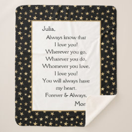 Tochter I Liebe Sherpadecke