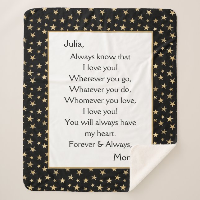 Tochter I Liebe Sherpadecke (Vorderseite)