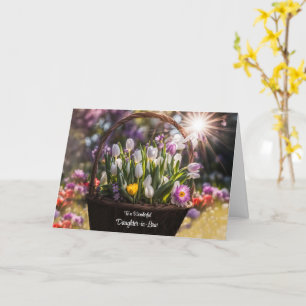 Tochter im Jura Happy Mütter Day Bouquet Blume Karte