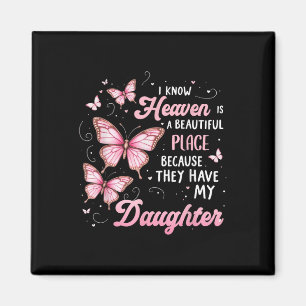 Tochter ist mein Schutzengel im Paradies D Magnet