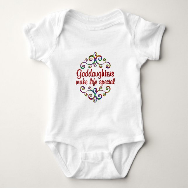 Töchter machen das Leben zu einem besonderen Baby Strampler (Vorderseite)