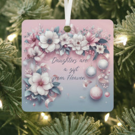 Töchter sind Geschenke aus dem Himmel Weihnachtssc Ornament Aus Metall