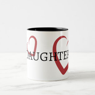 TOCHTER-Typografie  Zweifarbige Tasse