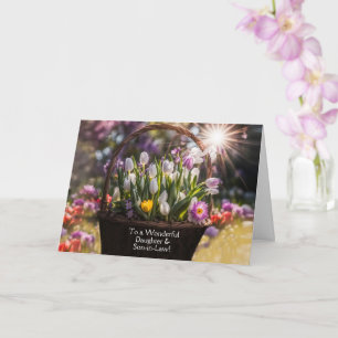 Tochter und Schwiegersohn Ostern Korb  Karte