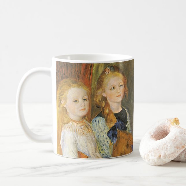 Töchter von Catulle Mendes von Pierre Renoir Kaffeetasse (Mit Donut)