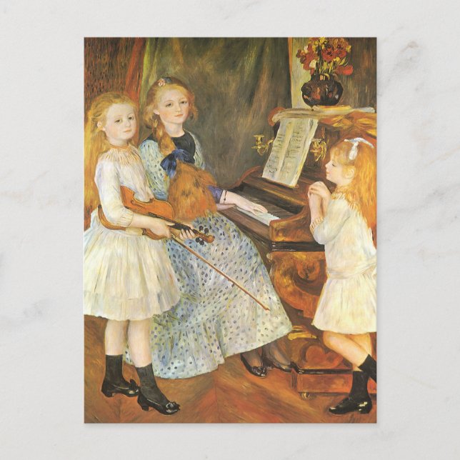 Töchter von Catulle Mendes von Pierre Renoir Postkarte (Vorderseite)
