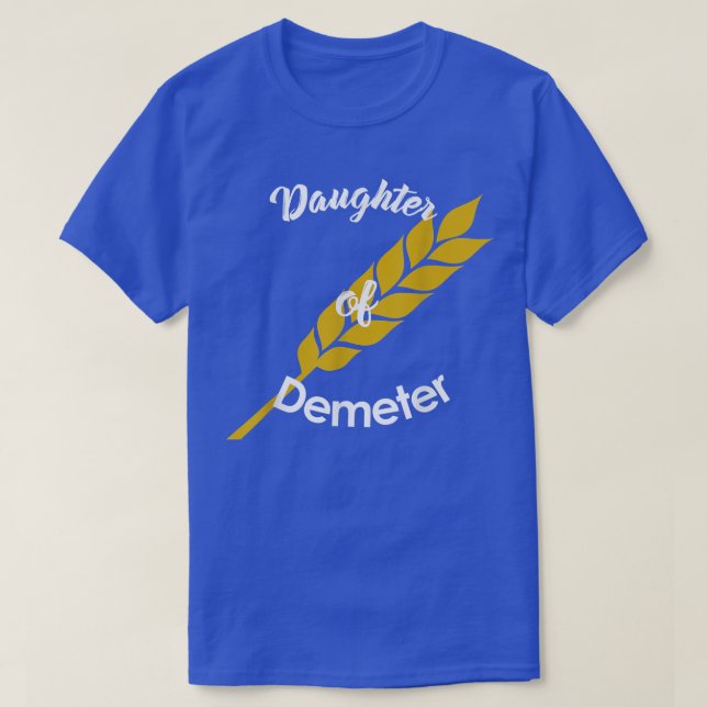 Tochter von Demeter, griechisches Shirt (Design vorne)