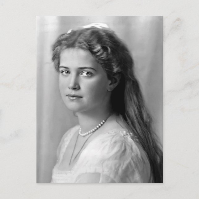 Tochter Zar von Russland, Großherzogin Maria Postkarte (Vorderseite)