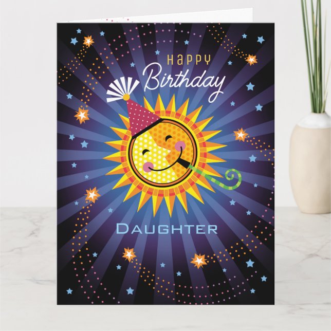 Tochterkarte Niedliche Geburtstag Dankeskarte (Vorderseite)