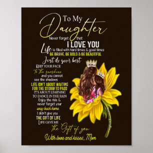 Töchterliebhaber An meine Tochter Liebe Mama Poster