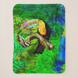 Toco Bird Toucan Baby Sherpa Blanket Sherpadecke