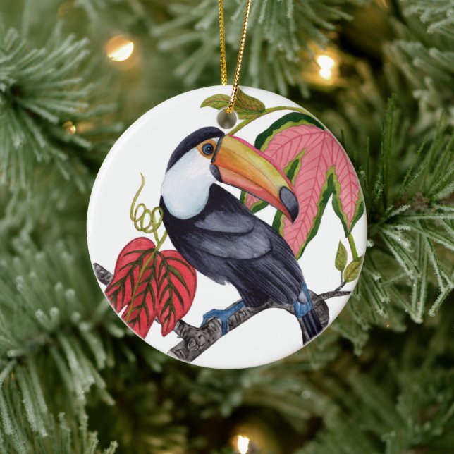 Toco Toucan Keramik Ornament (Baum)