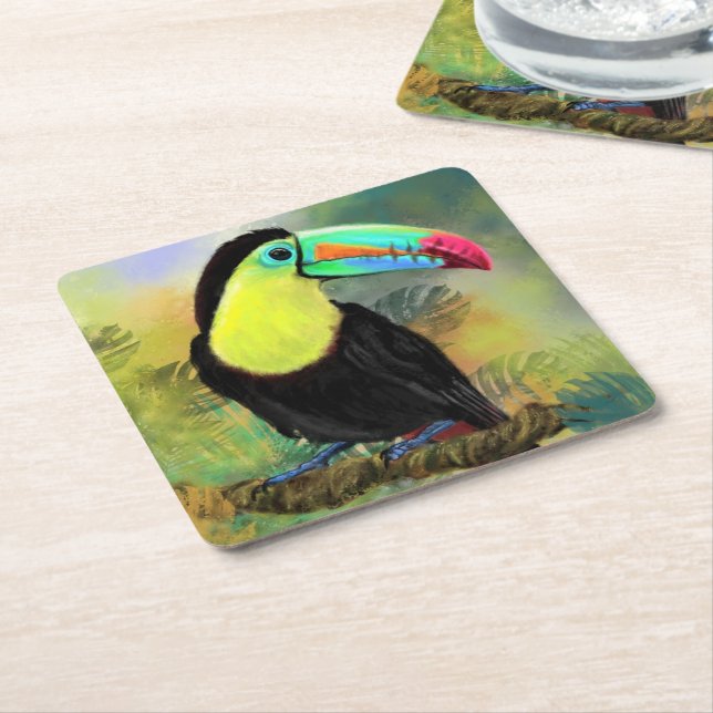 Toco Toucan Paper Untersetzer (angewinkelt)