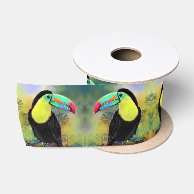 Toco Toucan Ribbon Satinband (Spule)