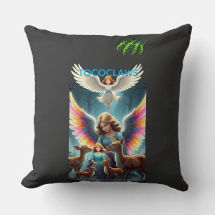TOCOCLAWS Schutzengel & Waldhirsche Fantasy Kissen