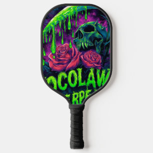 TOCOCLAWS Sensenmann-Totenkopf-Schleim-Rose-Horror Pickleball Schläger