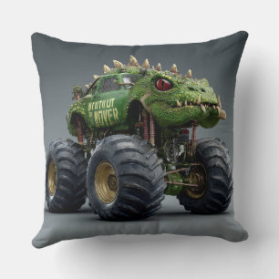 TOCOCLAWS Sumpf-Räuber: Krokodil-Monstertruck  Kissen