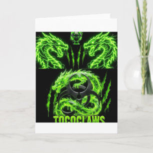 TOCOCLAWS Zwilling Neon Grün Lightning Dragons  Karte