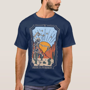 Tod an Patriarchat Tarot Card Skeleton Girl Power T-Shirt