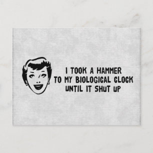 Tod biologischer Uhren Postkarte