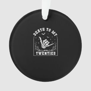 Tod bis meine Zwanziger - Whimsigoth 30. Geburtsta Ornament