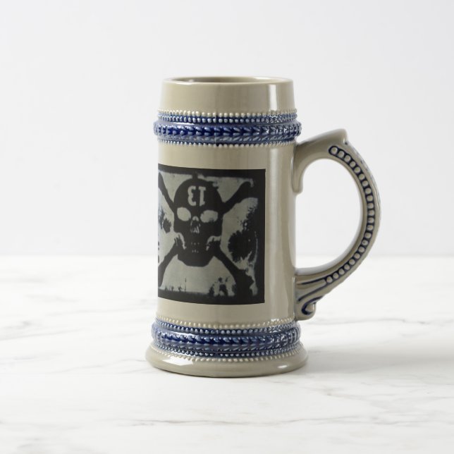 TOD DER SCHÄDEL-BIER-TASSE BIERGLAS (Rechts)